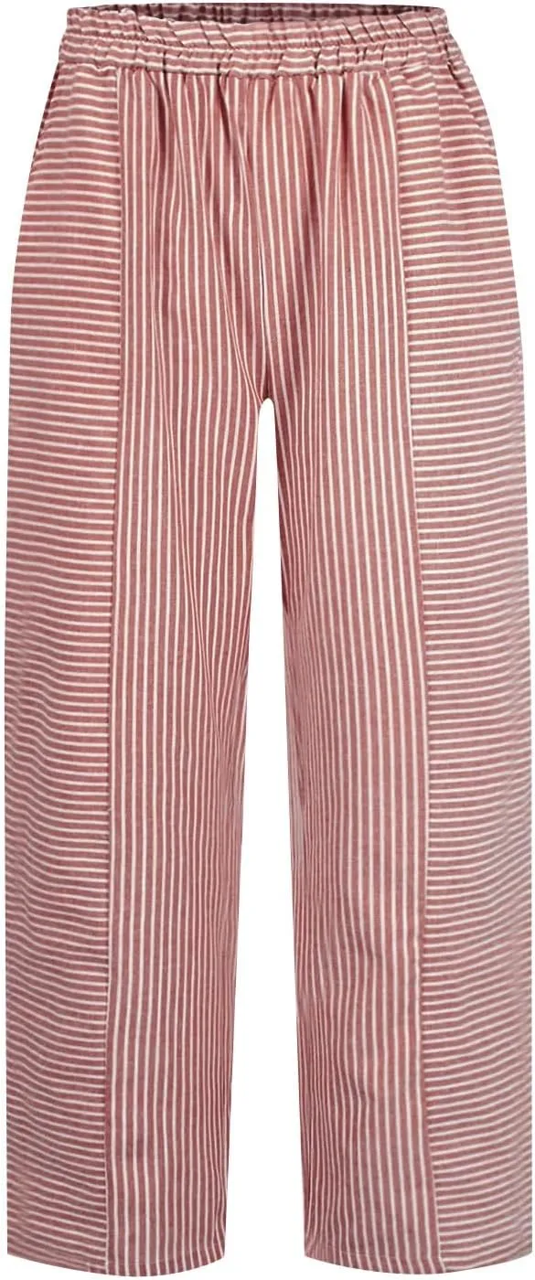 Womens Pants, WomenS Linen Casual Pants Straight Leg Peasant Trendy 2025 Teacher