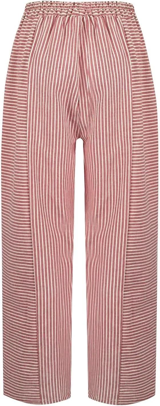 Womens Pants, WomenS Linen Casual Pants Straight Leg Peasant Trendy 2025 Teacher