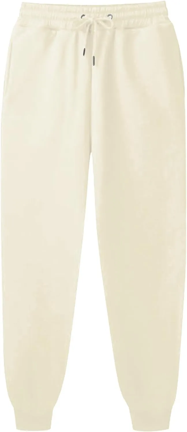 ZDRZK Womens Pants Casual Fleece Baggy Lace-Up Elastic Waist Jogger Sweatpants Bunched Feet Workout Lounge Trousers